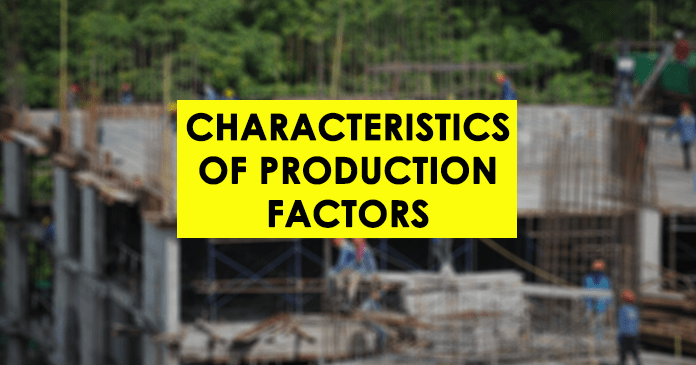 Characteristics of Production Factors