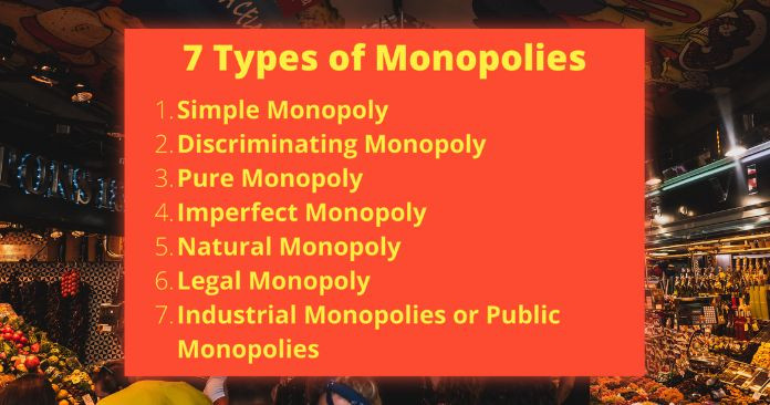 Different types of monopolies